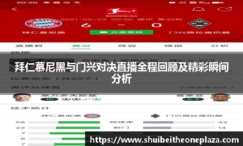 拜仁慕尼黑与门兴对决直播全程回顾及精彩瞬间分析